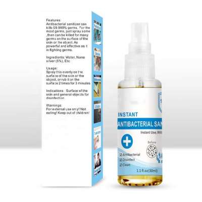 Private Label Hand Sanitizer Based Alcohol Household Disposable Hands-Free Water Alcohol Hand Sanitizer Portable Spray